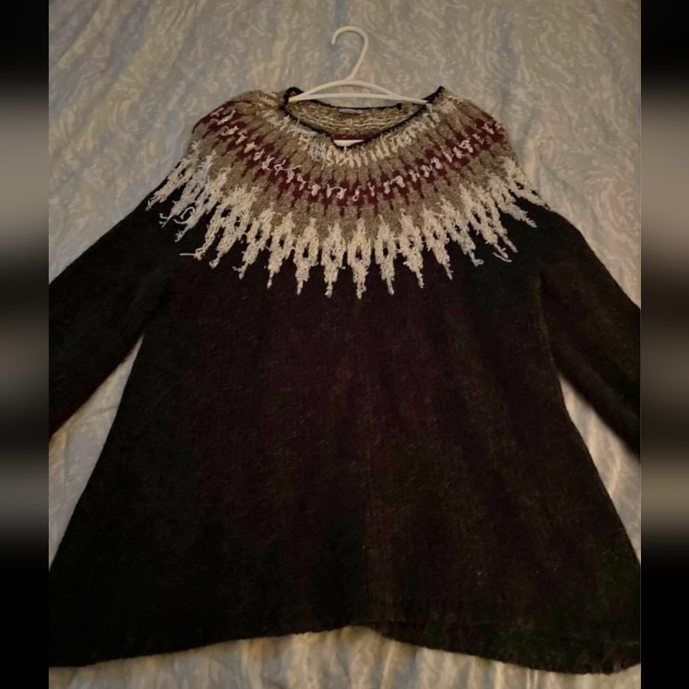 Norwegian Classic Patterned Knit Sweater